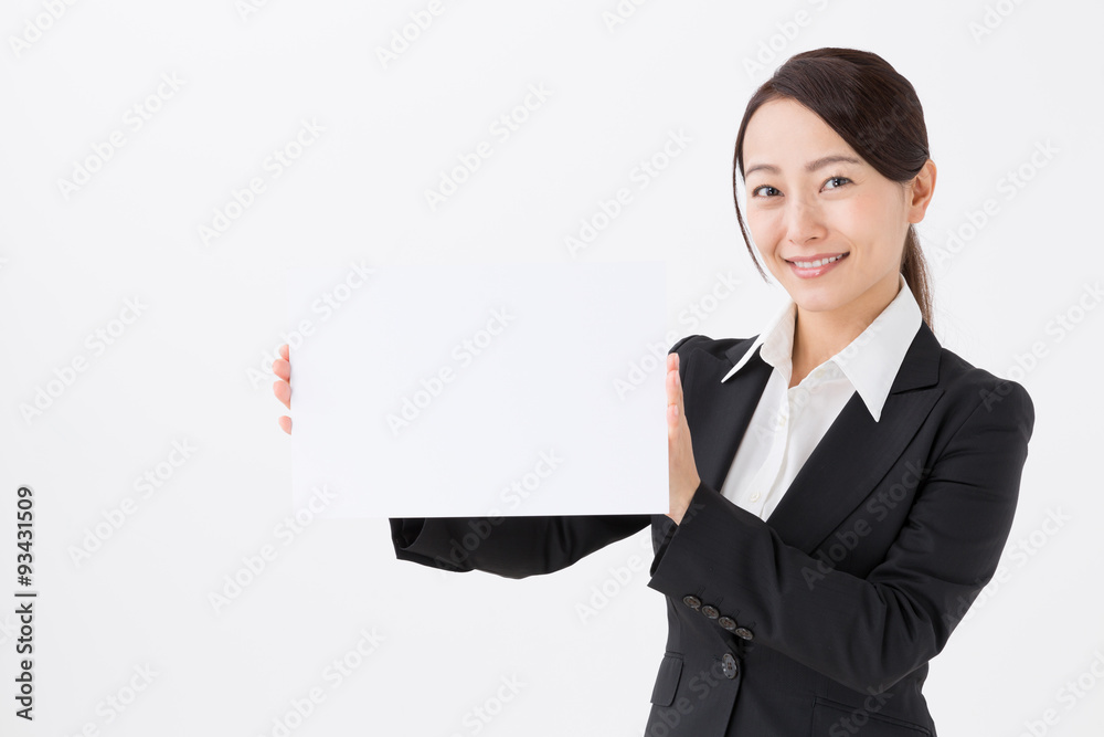 portrait of asian businesswoman on white background portrait of asian businesswoman on white background