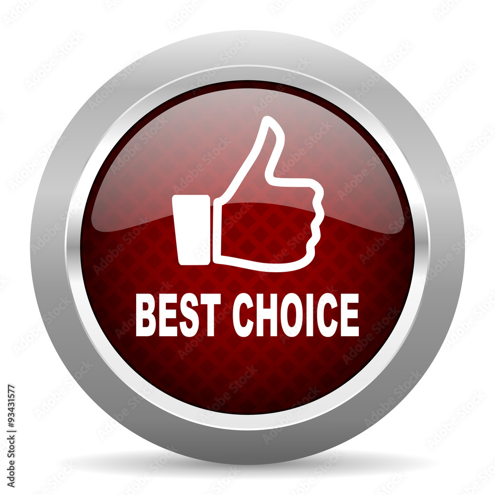 best choice red glossy web icon best choice red glossy web icon