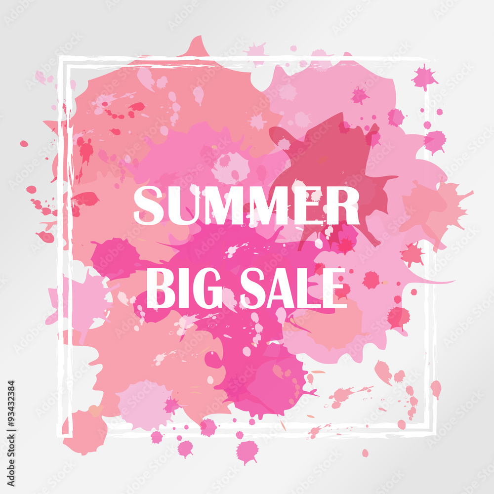 light red pink tone background on vintage mid year sale