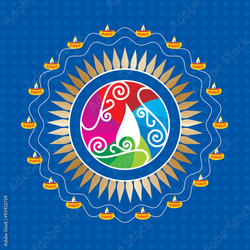 creative colorful floral design vector 