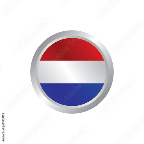 glossy theme netherlands national flag
