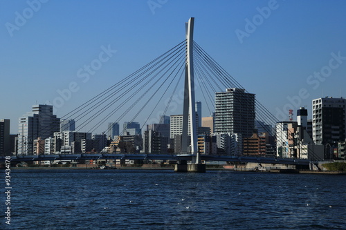 永代公園より望む隅田川と中央大橋