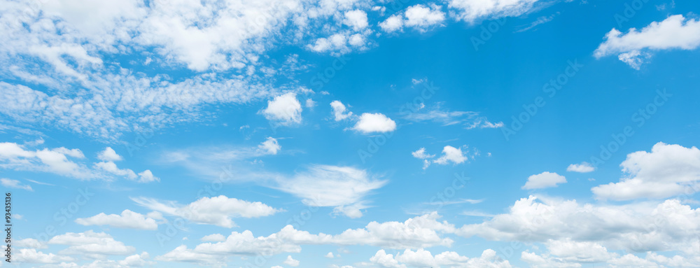 Bright sky and white cloud panorama Bright sky and white cloud panorama