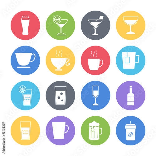 drink icons set