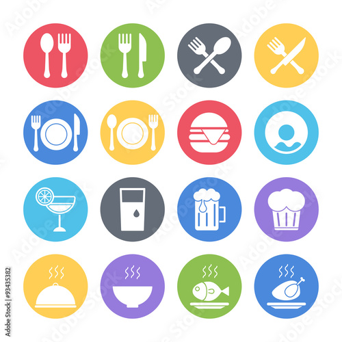 food icons set
