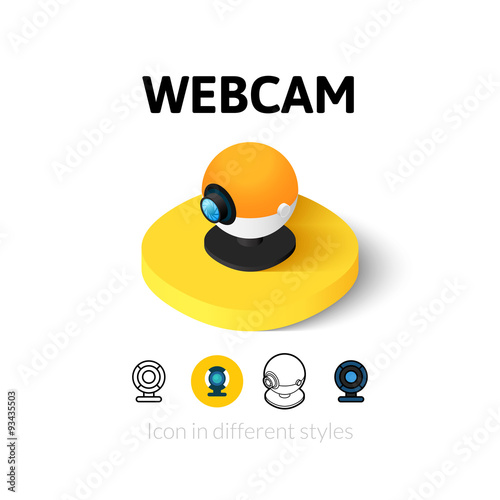 Webcam icon in different style