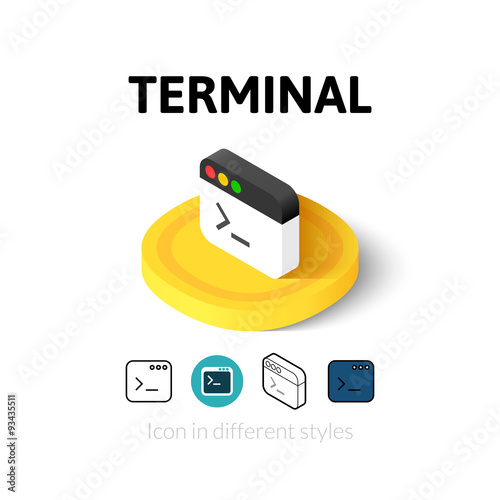 Terminal icon in different style