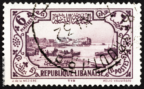 Tyre harbor (Lebanon 1930)