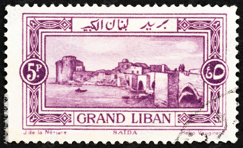 Sea Castle, Sidon (Lebanon 1925)