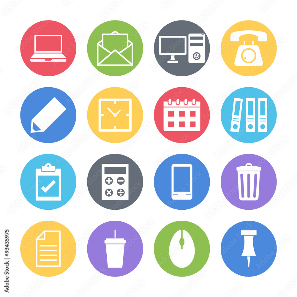 office icons set office icons set