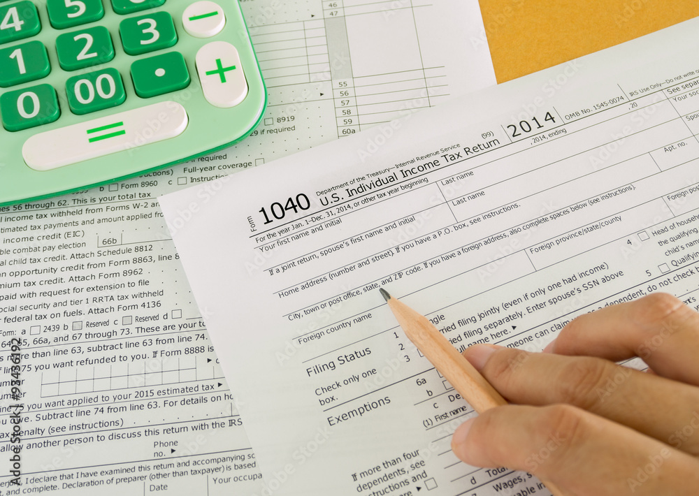 Obraz premium tax return