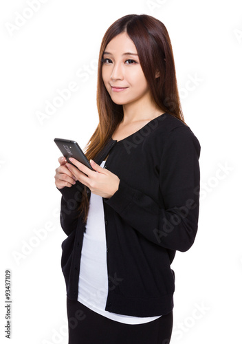 Asian young woman use of the mobile phone