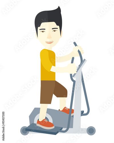 Man making exercises.