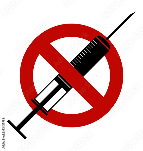 sign prohibiting the use of drugs, no drug addicts