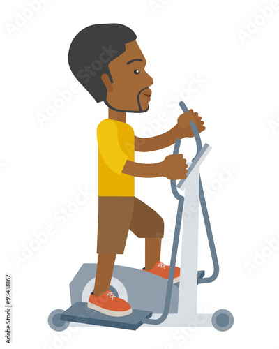 Man making exercises.