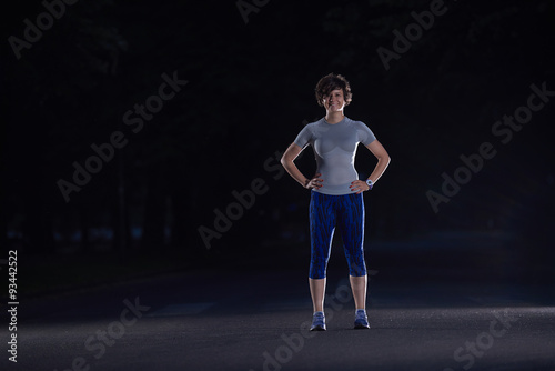 woman  stretching before morning jogging © .shock