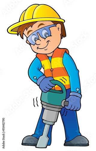 Construction worker theme image 7