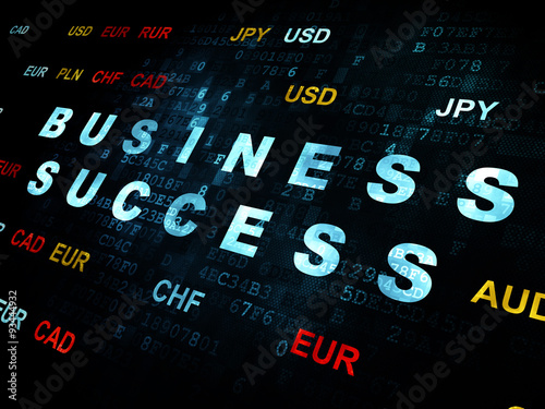 Business concept: Business Success on Digital background