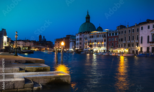 Grand Canal in Venice at night