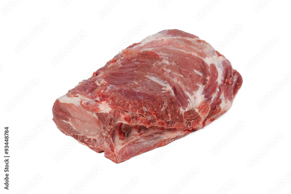 Schweinenacken, schweinefleisch, frisch Schweinenacken, schweinefleisch, frisch