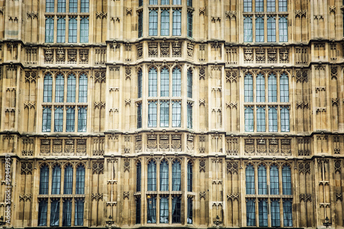Close up of Westminster palace