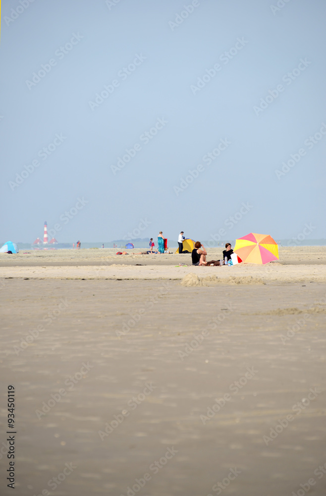 St. Peter-Ording mit Blick auf den Westerhever Leuchtturm St. Peter-Ording mit Blick auf den Westerhever Leuchtturm