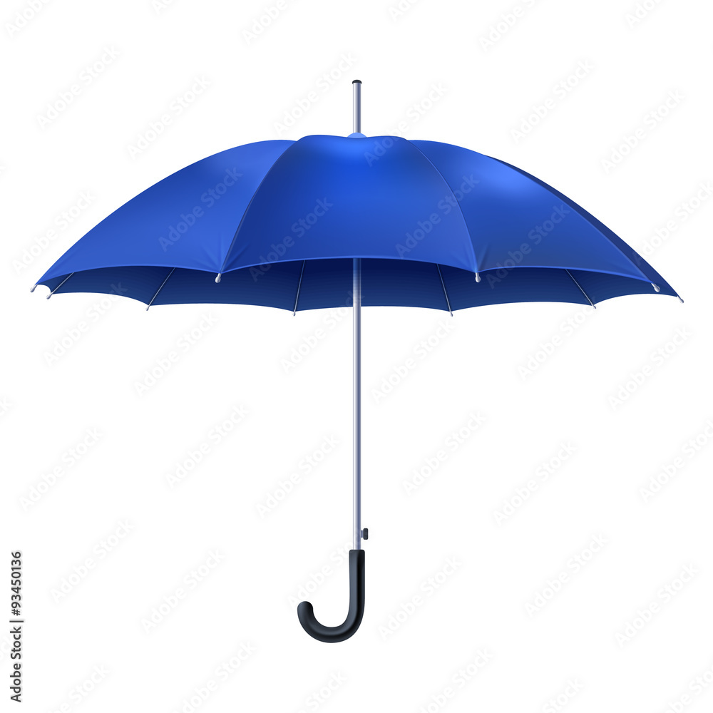 Realistic Blue Umbrella Realistic Blue Umbrella