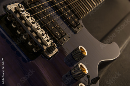 Electric guitar up close photo