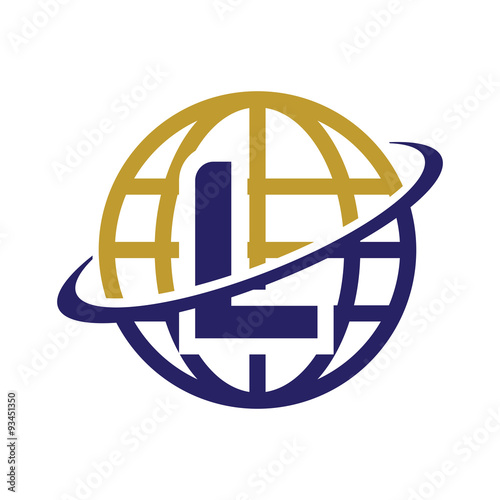 Initial Globe logo l