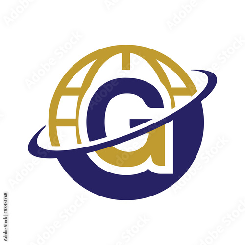 Initial Globe logo g