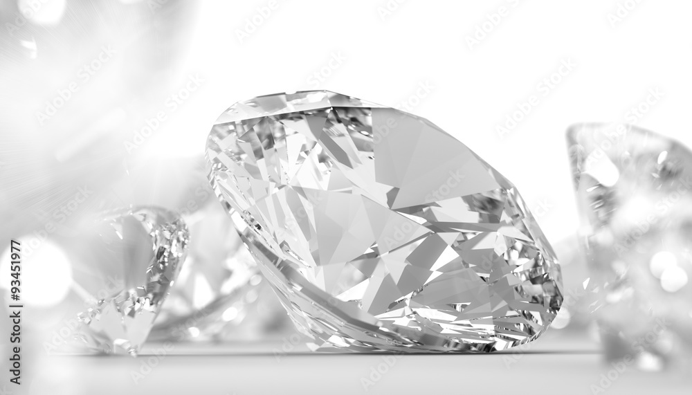 Round diamonds jewelry bright closeup Round diamonds jewelry bright closeup