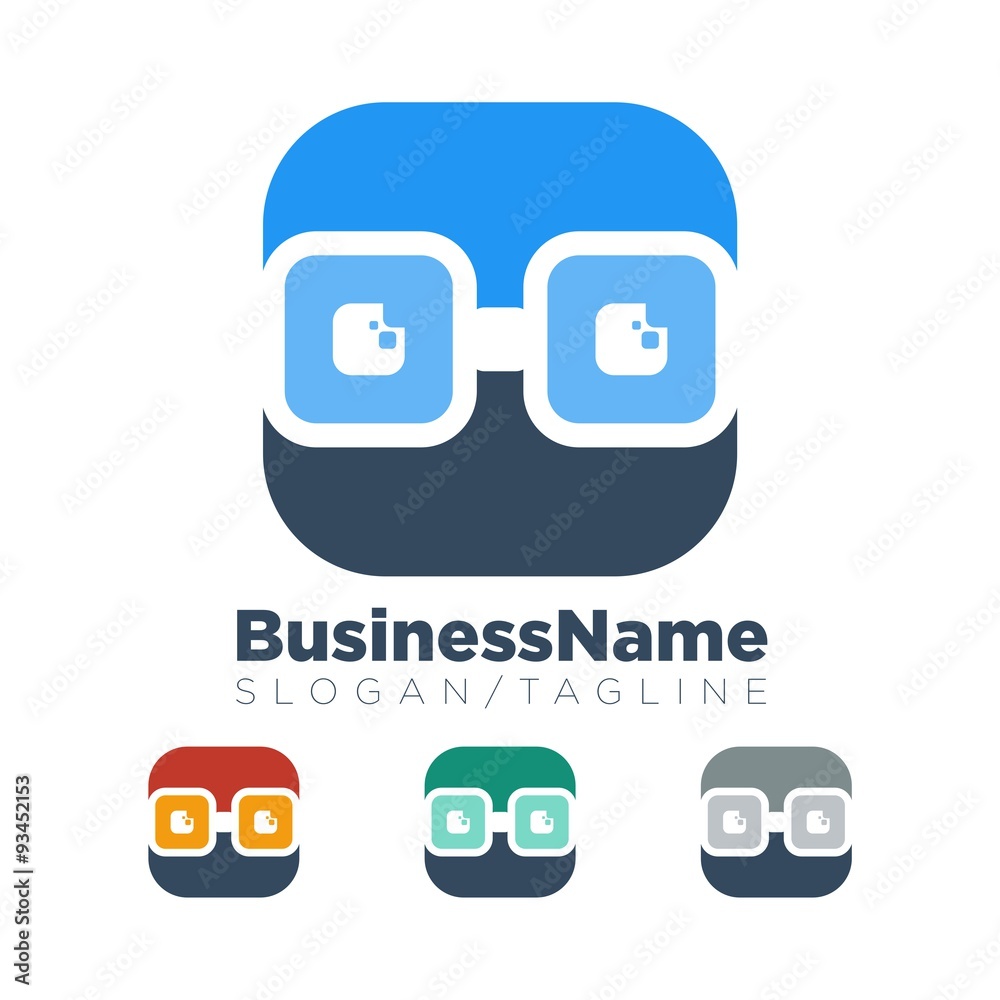 Eye Glass vector logo icon Eye Glass vector logo icon