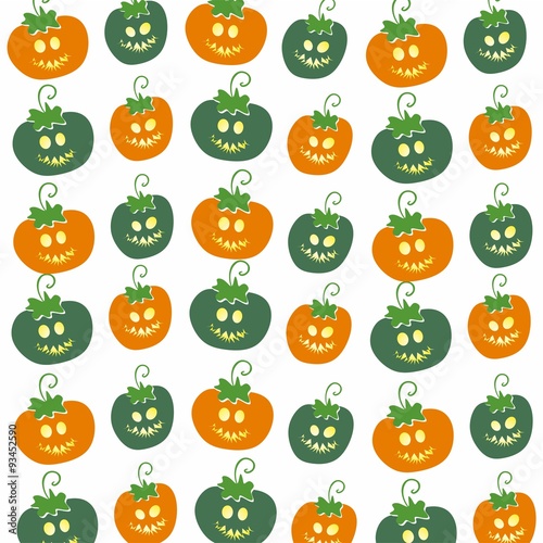 funny pumpkins pattern 3