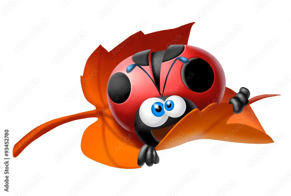 Fototapeta premium coccinella autunnale