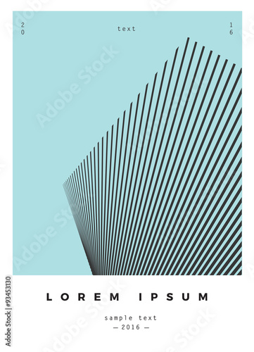 Geometric design for poster, brochure or business card