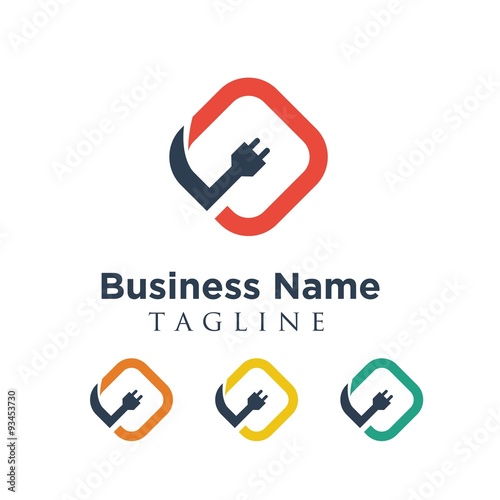 electric vector logo icon
