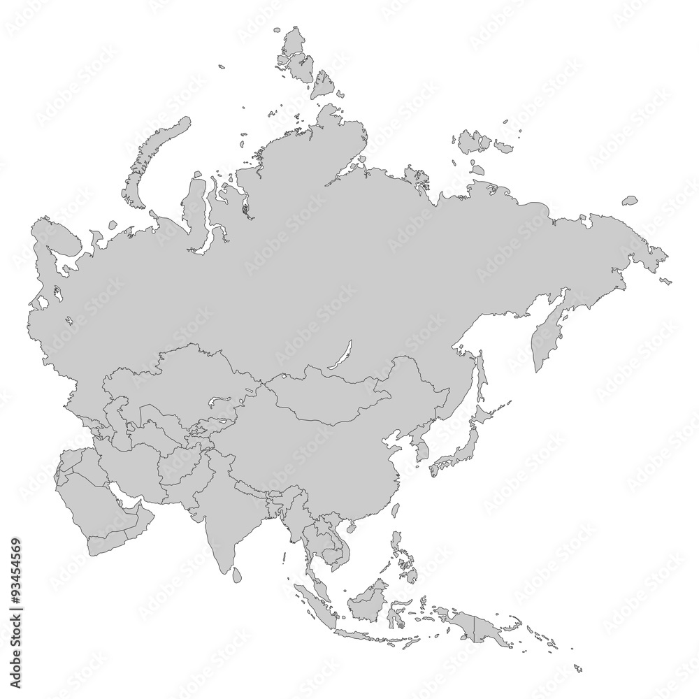 Asien Karte Asien Karte