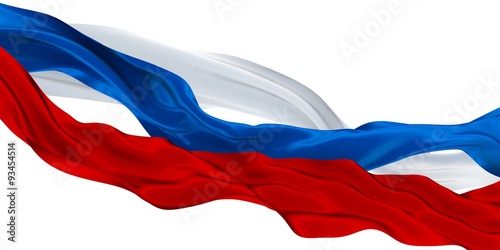 Color Cut Ribbons Waving - Isolated