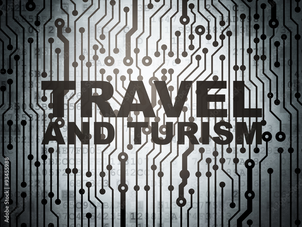 Travel concept: circuit board with Travel And Turism Travel concept: circuit board with Travel And Turism