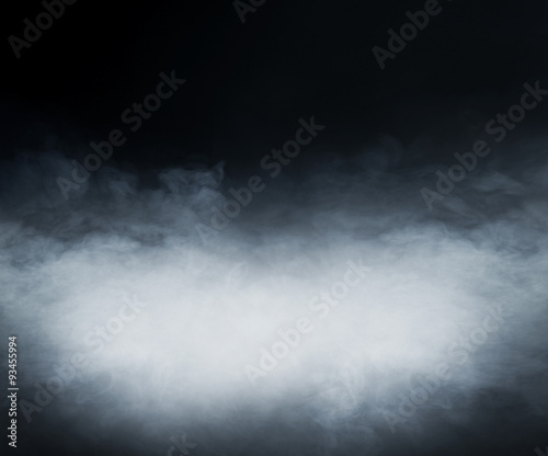 Fotografia Smoke over black background