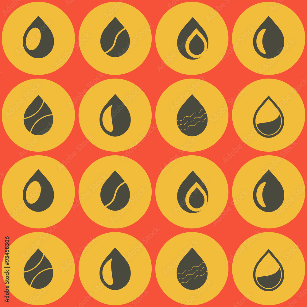 seamless background with water drops for your design