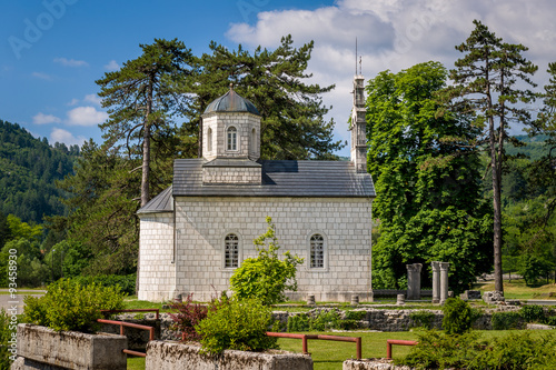 The oldest ancient building in Cetinje, The Vlaska aka Court Church, Montenegro.