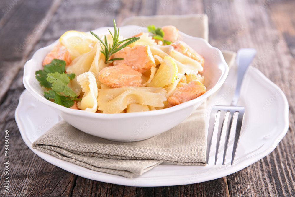 pasta and salmon pasta and salmon