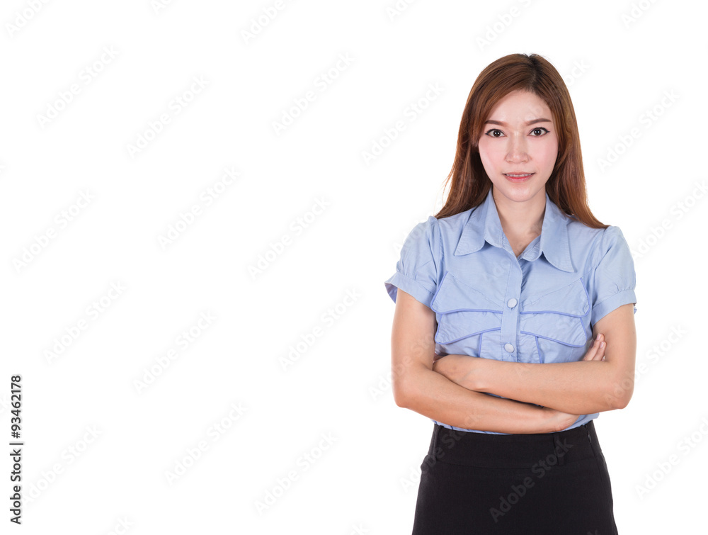 Business woman portrait . Crossed arms . Business woman portrait . Crossed arms .