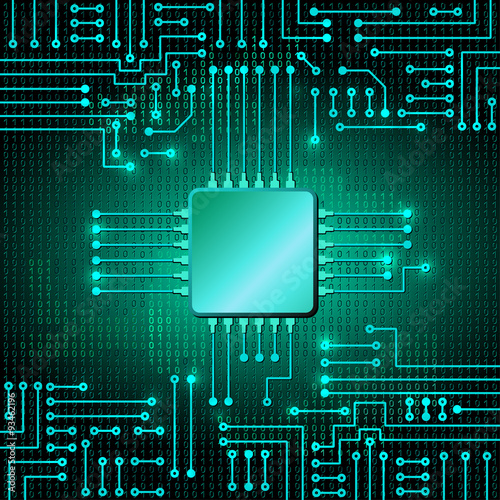 Electronic circuit and  binary code
