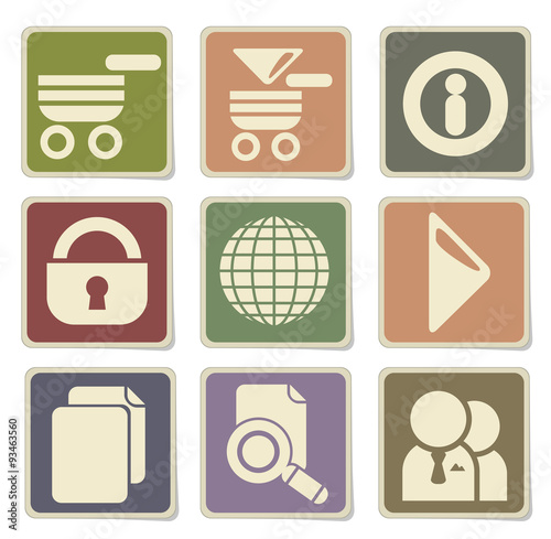 Web site vector icons