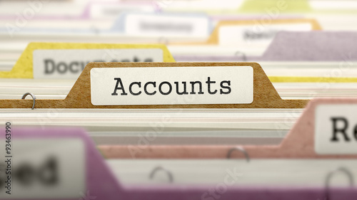 Photos File Folder Labeled as Accounts.