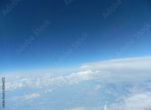 Sky seen from airplane