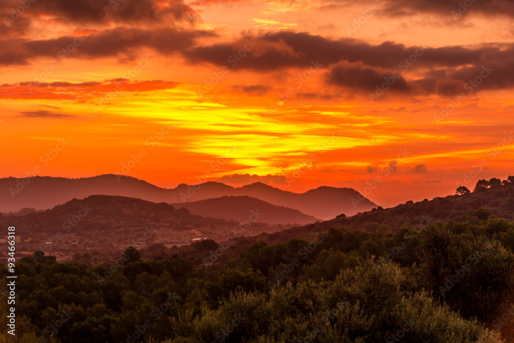 Fototapeta premium Sonnenaufgang Mallorca