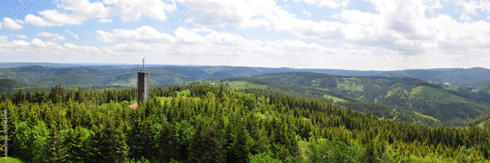 Blick vom Kickelhahn-Aussichtsturm